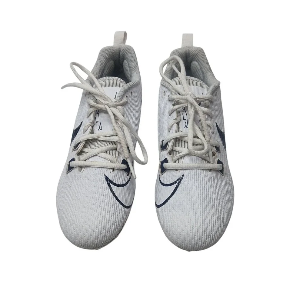 Nike‎ Vapor Edge Shark 2 Football Cleats Mens 8 White Navy FJ1582-140 Low Top